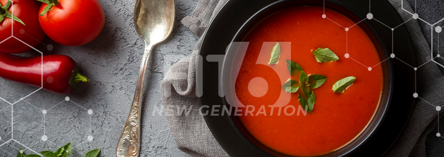 Sopa Fria de Courgette e Tomate